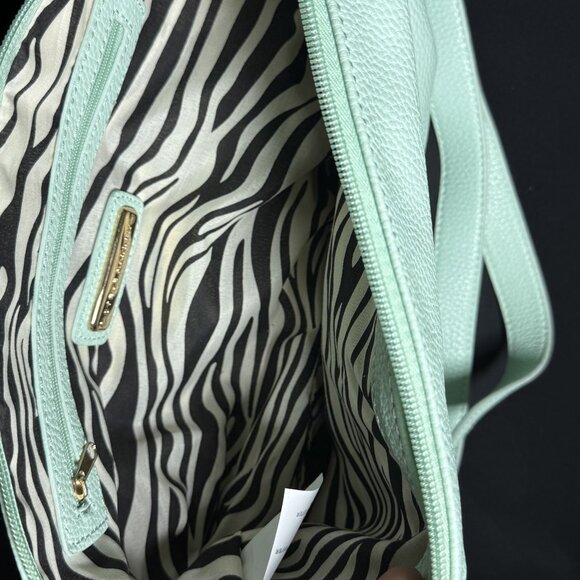 Steve Madden Mint Green Purse 14" by 8" - Picture 4 of 6